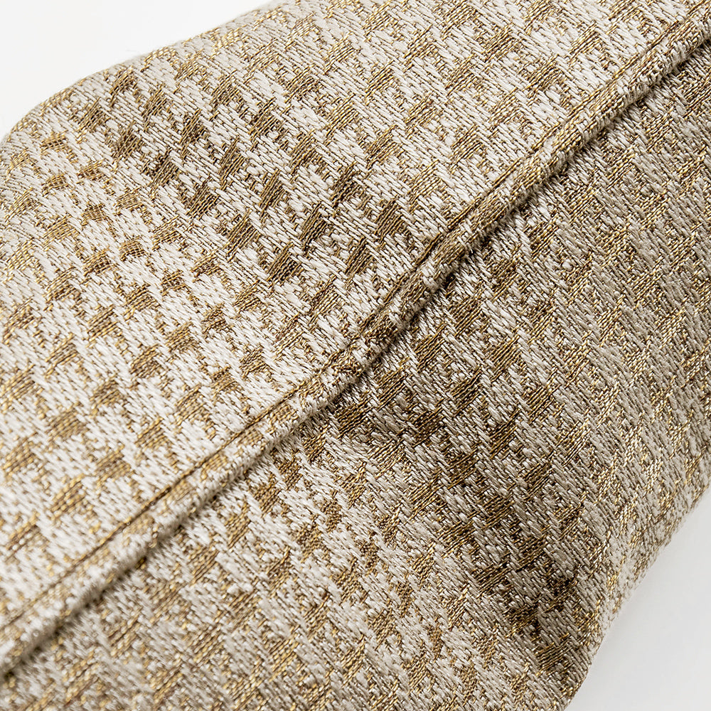 Pedro Bundle - Brown Checked Pattern Accent Cushion | Carpet Centre