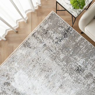 Jacob Ashton Blurred Grey Abstract Carpet | Image 4