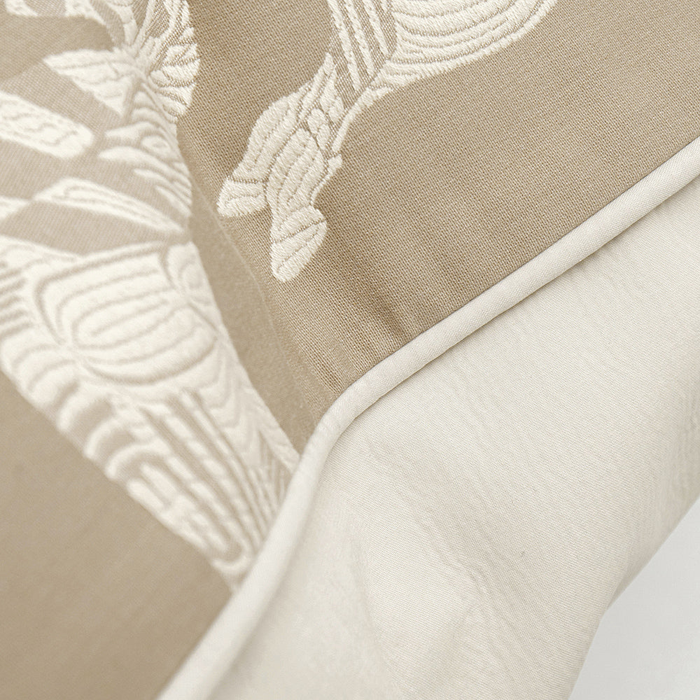 Michael Bundle - Beige Cushion In Horse Embroidery | Carpet Centre