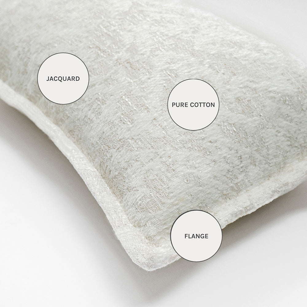 White Accent Cushion | Carpet Centre