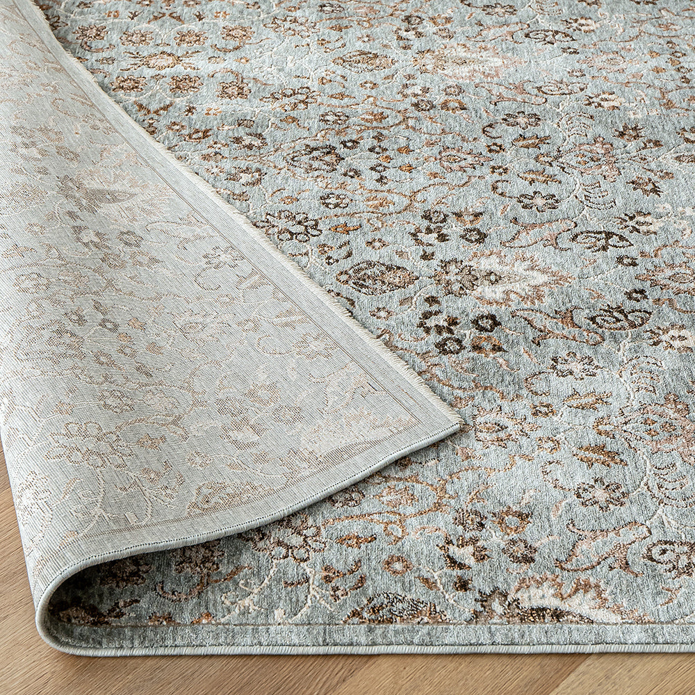 Albert Azure - Polyester Carpet with A Matte Texture and High Pile | Carpet Centre