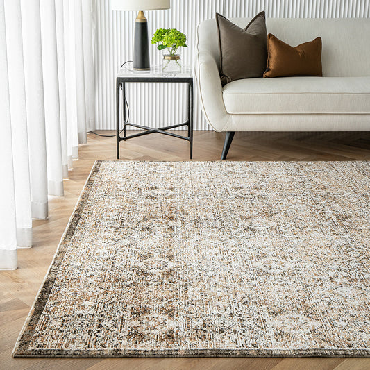 Albert Sandy - Faded Traditional Repeating Pattern Carpet | Carpet Centre