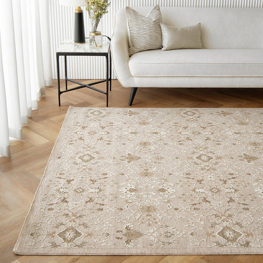 Albert Terra - Modern Beige Carpet with Raised Pattern | Carpet Centre