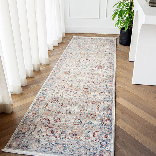 Alexander Sandy - Vintage Runner Carpet with Floral Motifs | Carpet Centre