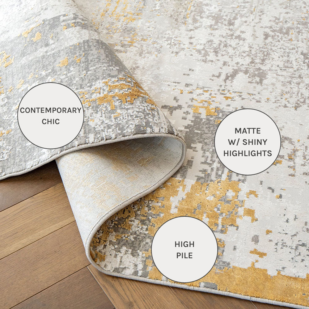 Ashton Goldberg - Abstract Carpet Runner with Matte High Pile Design | Carpet Centre