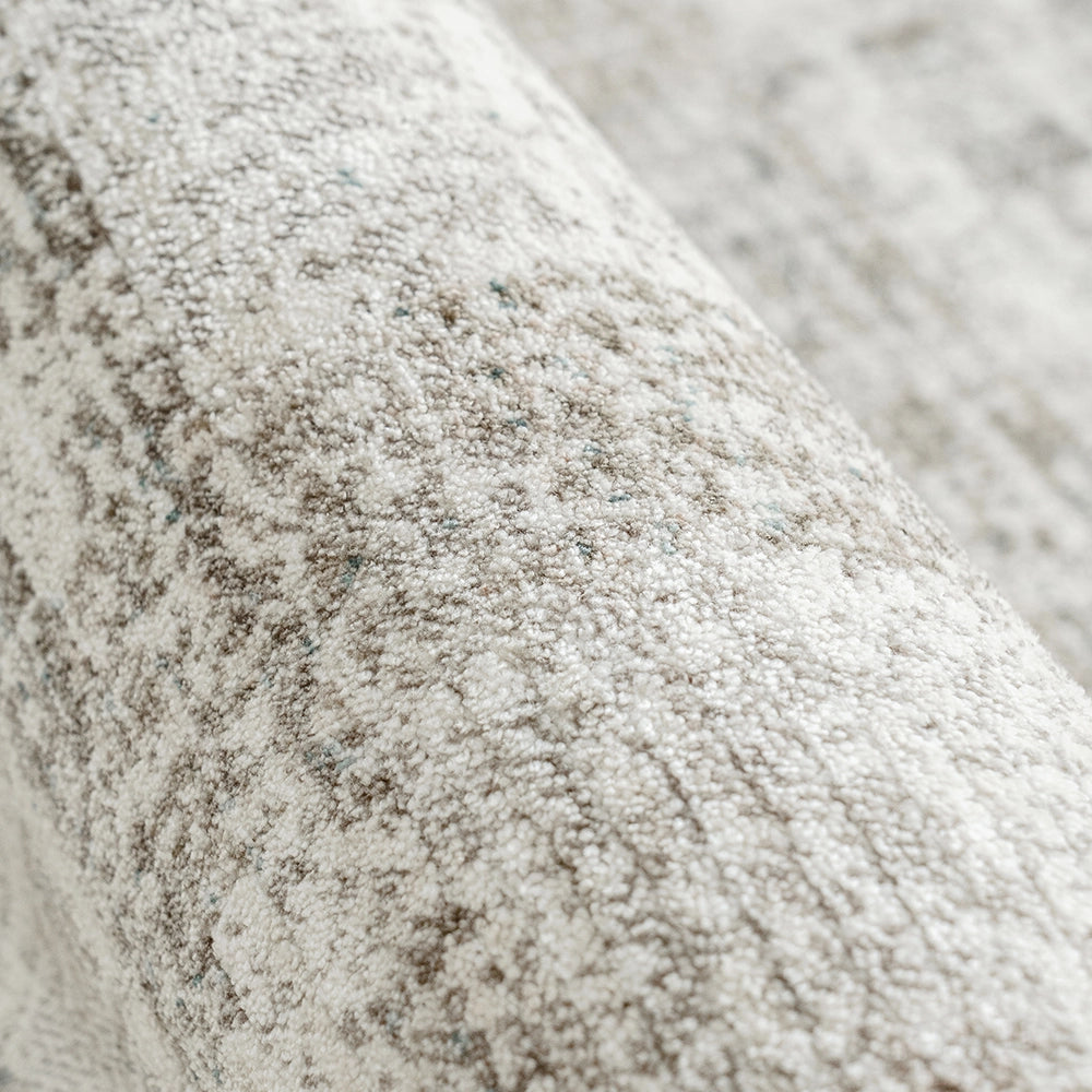 Ada Ivory Plaid Pattern Ivory Carpet | Carpet Centre