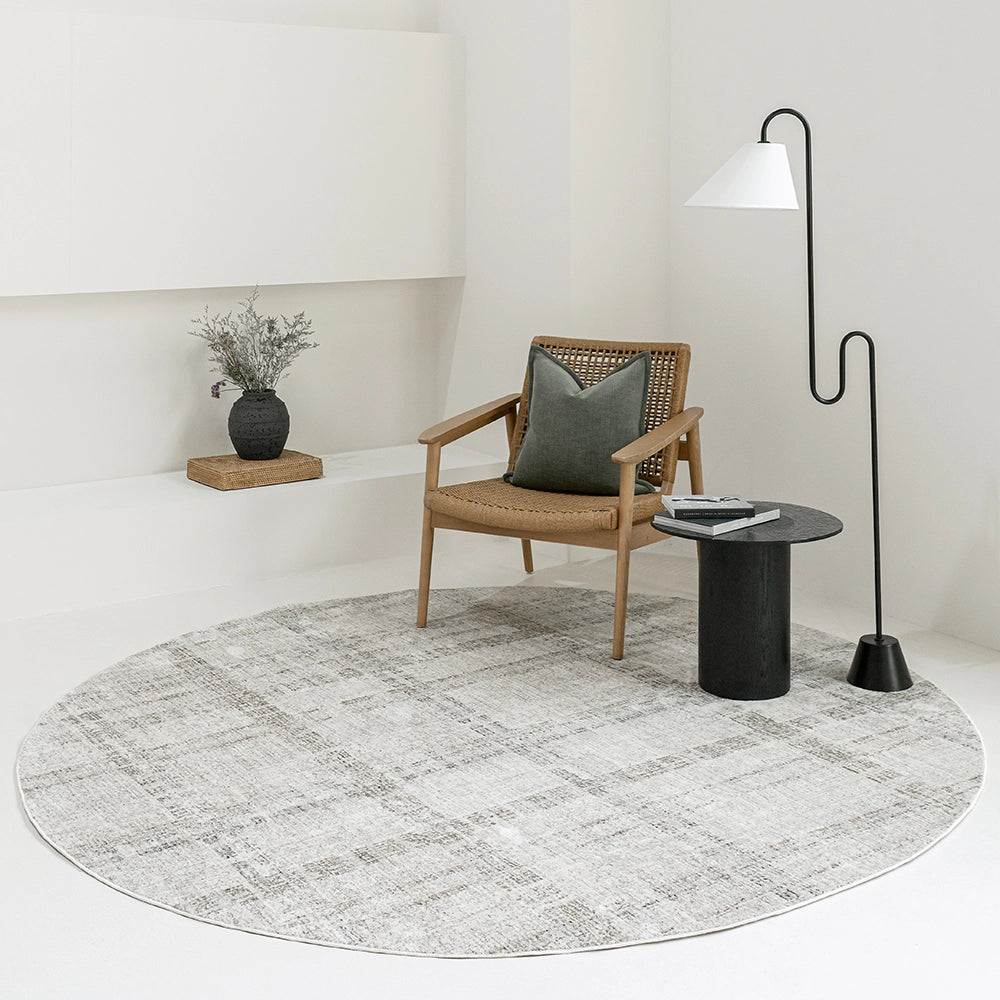 Ada Ivory Plaid Pattern Ivory Carpet | Carpet Centre