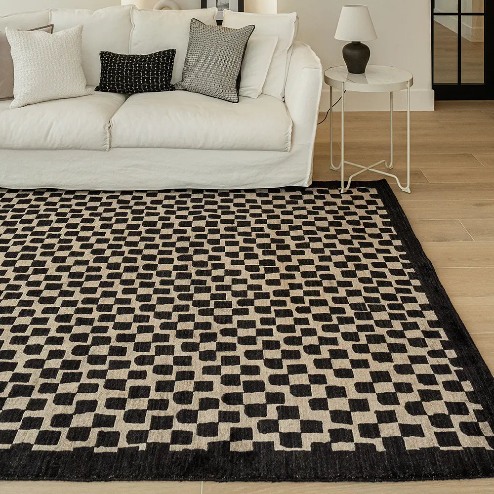 Chess Pattern Rug Chess Ebony - Buy Modern Carpet in Chess Pattern | Carpet Centre