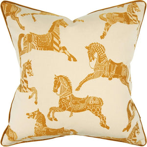 Aurora Klimt Horse Embroidered Cushion | Image 1