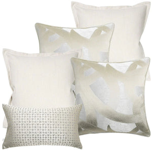 Plain White With Swirls Diamonds Jose Cushion Bundle | Image 1