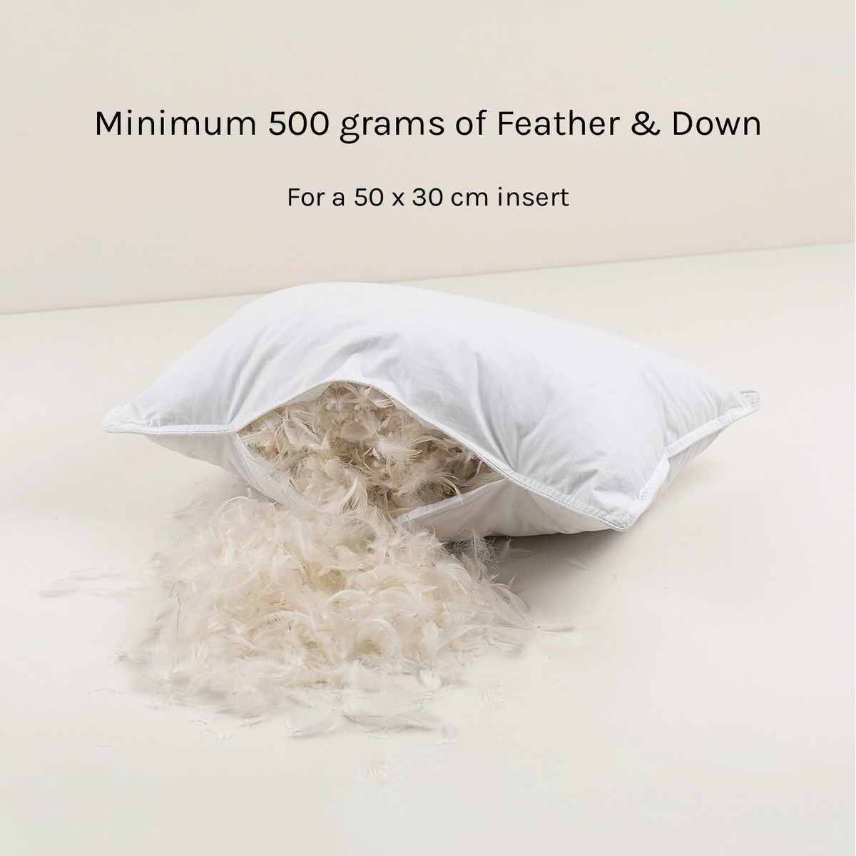 Plush Feather Kidney Cushion Insert