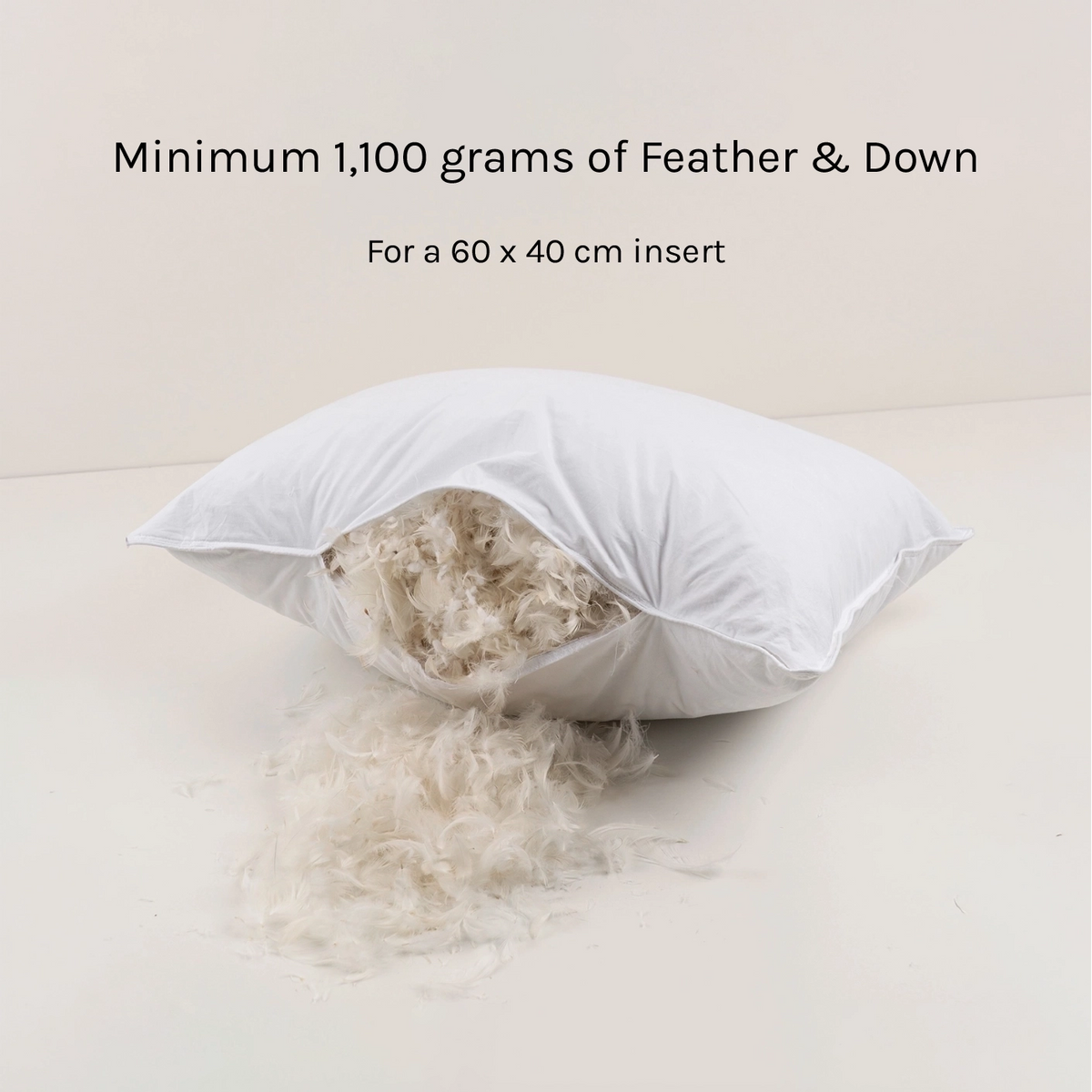 Plush Feather Lumbar Cushion Insert