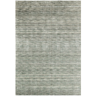 Rita Sky - Narrow Stripes Textured Green Rug | Carpet Centre