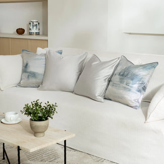 Silver Textured Blue Shaded Celia Cushion Bundle | Image 2