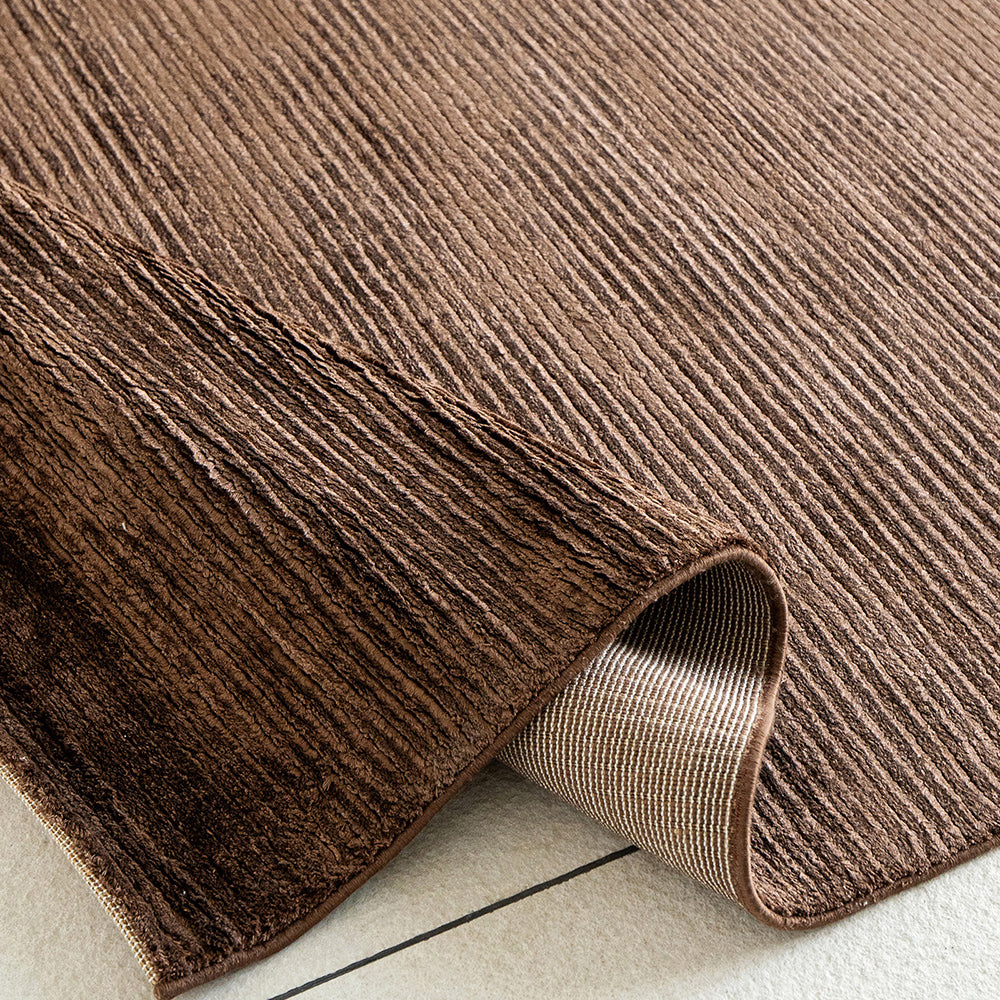 Adele Dark Brown Striped Carpet | Carpet Centre