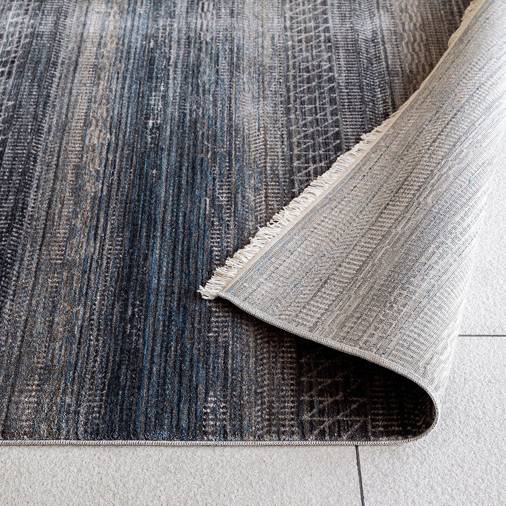 Buy Alexander Ashton Blue And Grey Striped Carpet Online