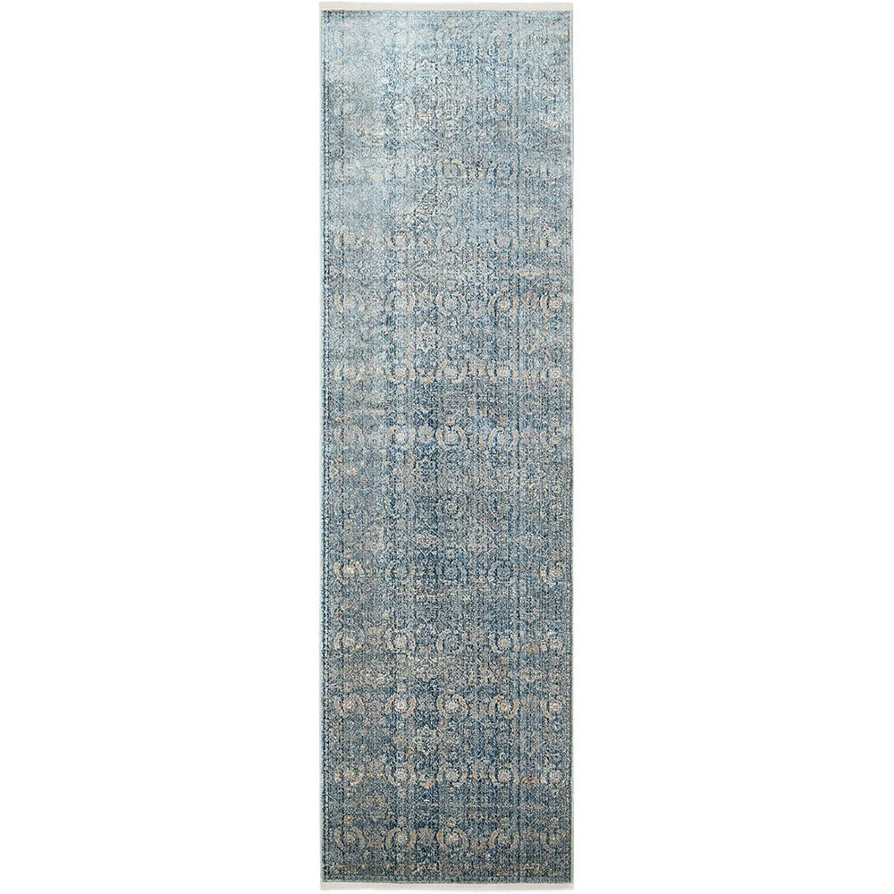 Alexander Azure - Distressed Blue Carpet with Shades Of Blue & Warm Beige | Carpet Centre
