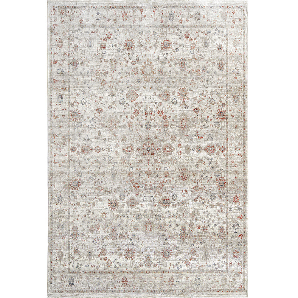 Alexander Dune - Central Medallion Carpet with Red and Grey Accents | Carpet Centre