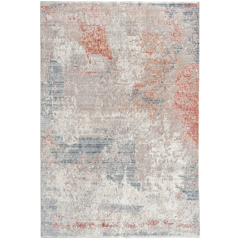 Alexander Russell - Beige Rust Abstract Carpet for Living Room | Carpet Centre