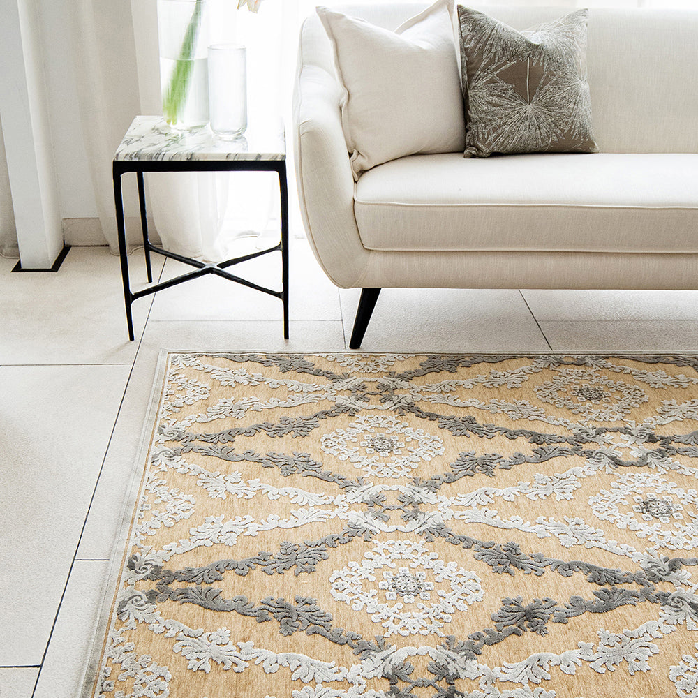 Buy Argento Ivory 3783F Beige And Ivory Carpet Online