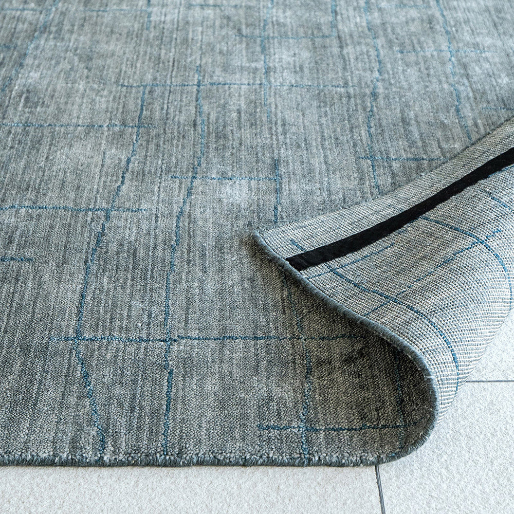 Caleb Ashton Grey and Teal Carpet | Carpet Centre